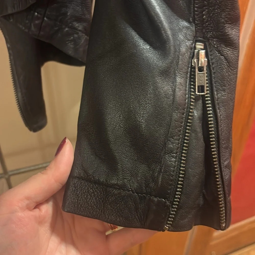 CasIon® Leather Moto Jacket with Removable Hood XXL - Picture 8 of 9